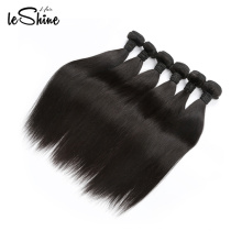 Bundles de cheveux humains d&#39;origine brésilienne forte double couture couleur naturelle